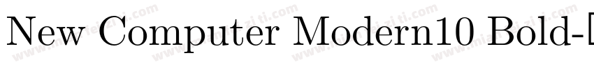 New Computer Modern10 Bold字体转换